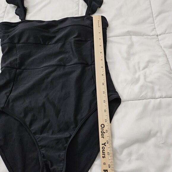 Summersalt The Ruffle Oasis One Piece 6 Black Sea Urchin Swimsuit Bikini Beach - Picture 6 of 7